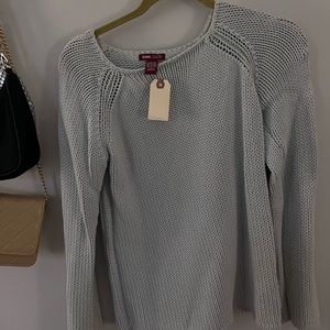 H and M light blue knit sweater